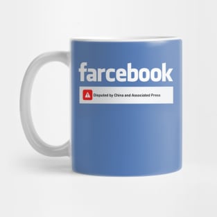 farcebook White Logo Mug